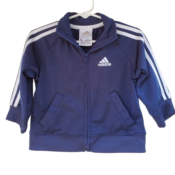 Adidas sz 12m dark blue track jacket - Picture 1 of 7